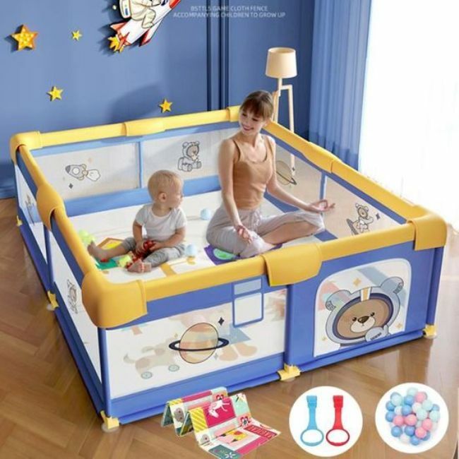 Livrenpoche : Parc pour bébé avec barrières et tapis - - Divers