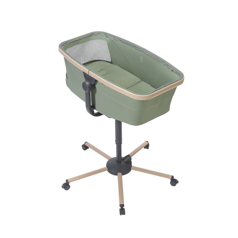 Livrenpoche : Berceau bébé Maxi - Cosi alba 3 en 1, transat bébé inclinable et chaise haute bébé compatible avec kit repas alba, beyond green - - Divers