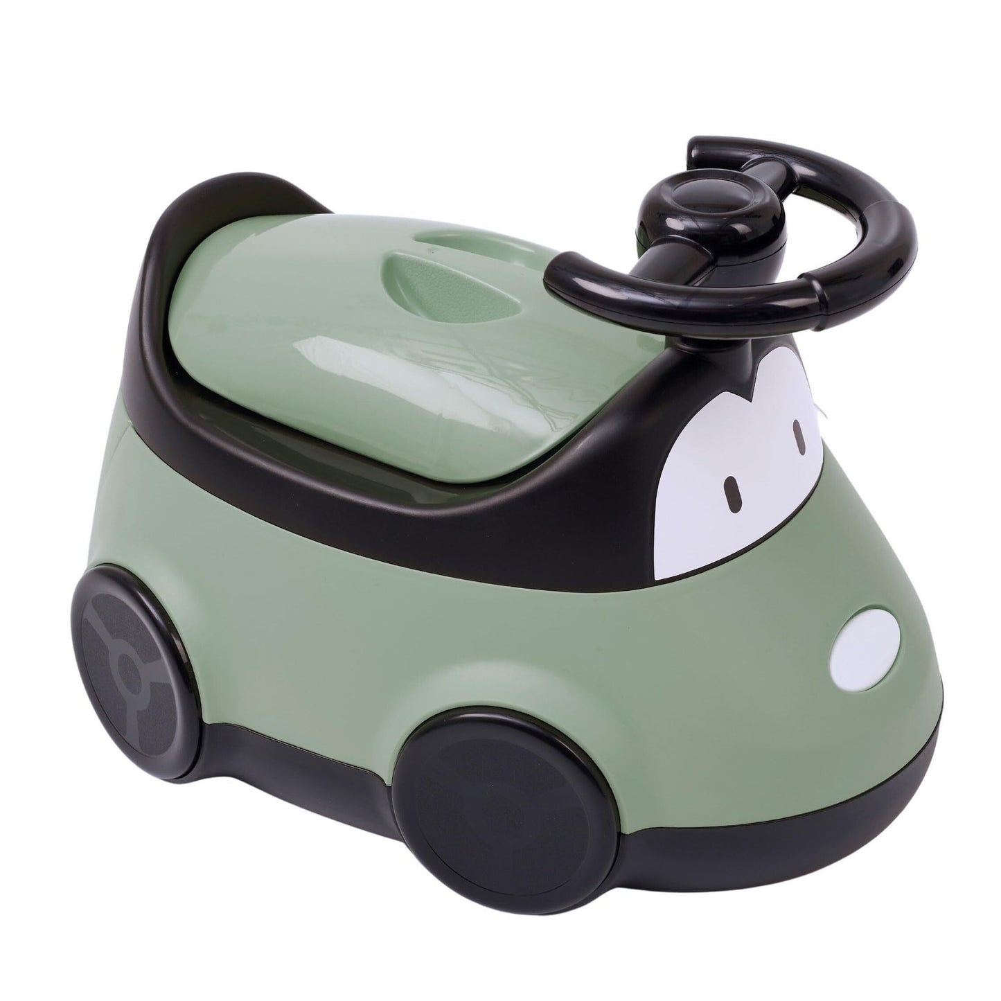 Livrenpoche : Thermobaby - Pot ludique voiture - Pot pour bébé amusant - Toilette enfant - Pot design voiture avec volant - Pot dapprentissage de la propreté - Vert sauge - 18+ mois - - Divers
