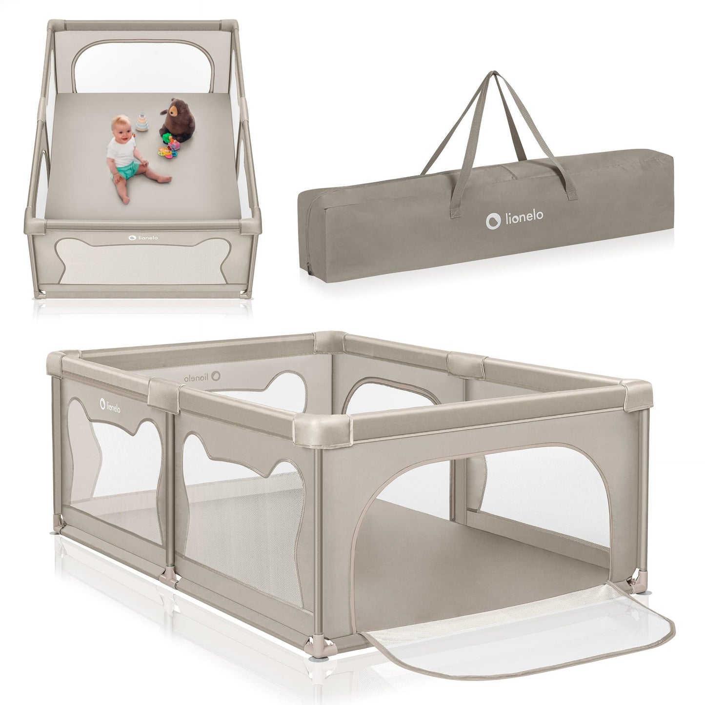 Parc pliant Lionelo Willow de 0 à 48 mois 120x180x68 cm - - Divers
