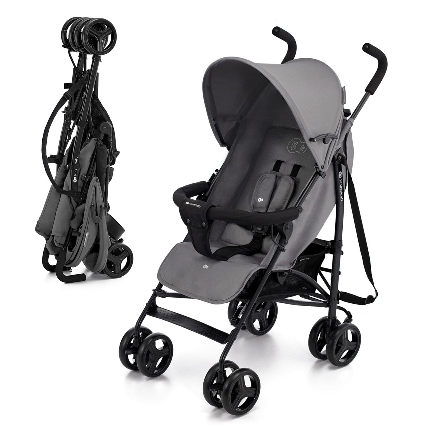 Poussette canne Kinderkraft TIK légère pliable gris - - Divers