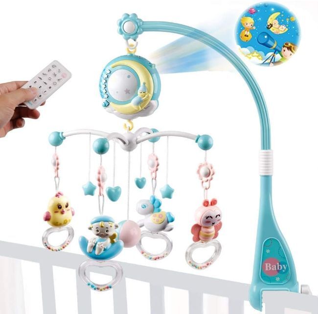 Mobile bébé Mini Tudou musical avec projecteur - - Divers