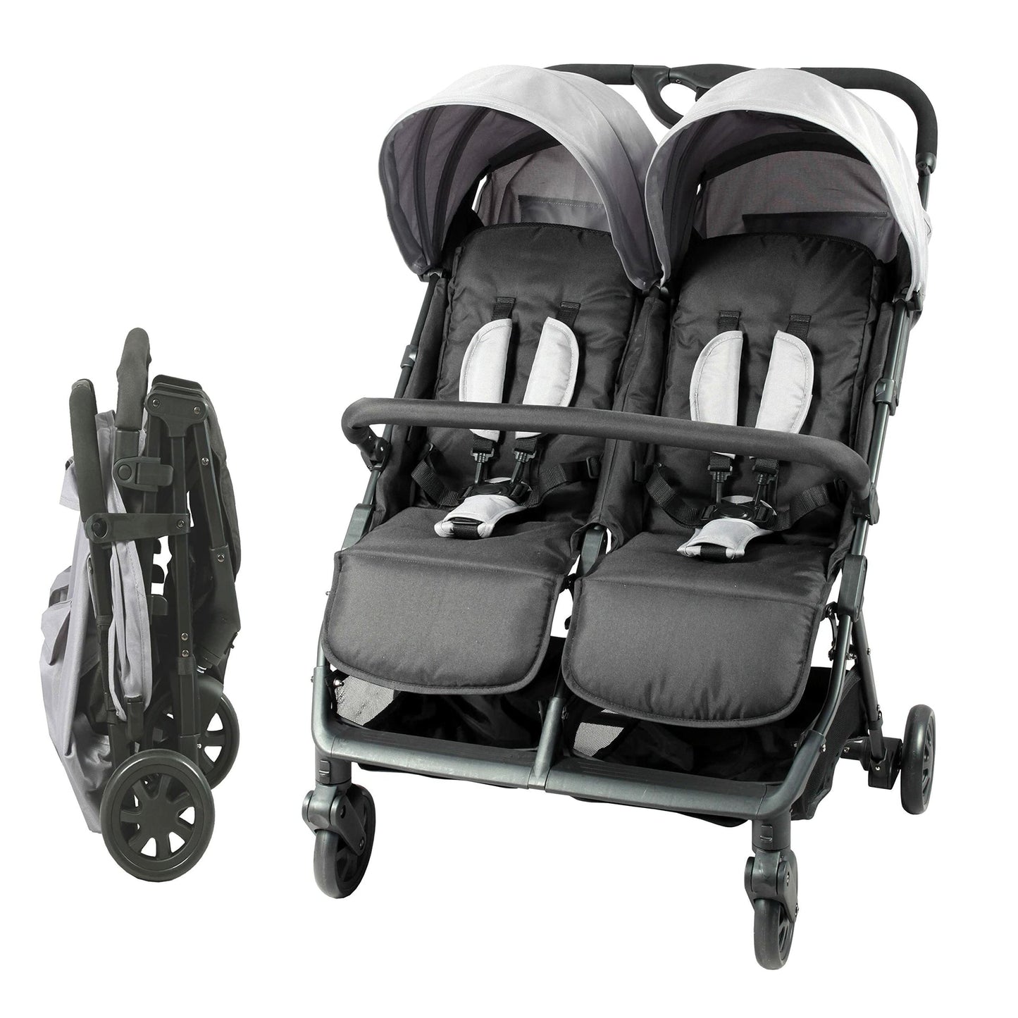 Livrenpoche : Poussette double bambisol pour jumeaux ou enfants en âge rapprochés -  - Divers
