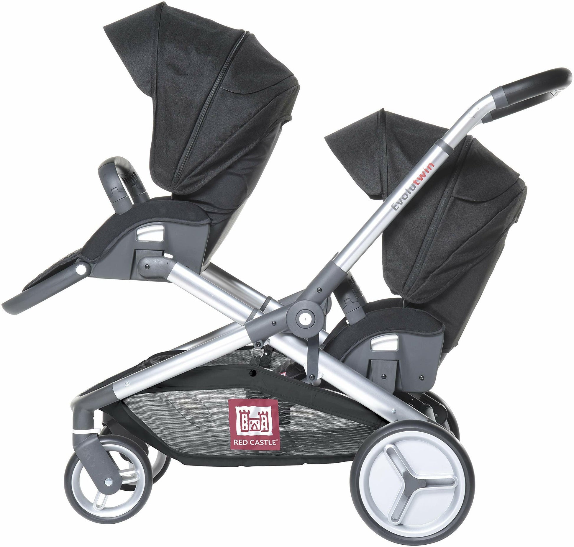 Livrenpoche : Poussette bébé double, dès la naissance evolutwin red castle -  - Divers