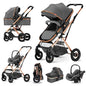 Livrenpoche : Poussette 3 en 1 Bébé Combinée KITYTETY - Avec nacelle/siège auto 0+/double sens - Jusqu'à 20kg -  - Divers