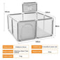 Livrenpoche : Parc Bébé avec Panier De Basket Pliable et Lavable - 128x128x66cm -  - Divers