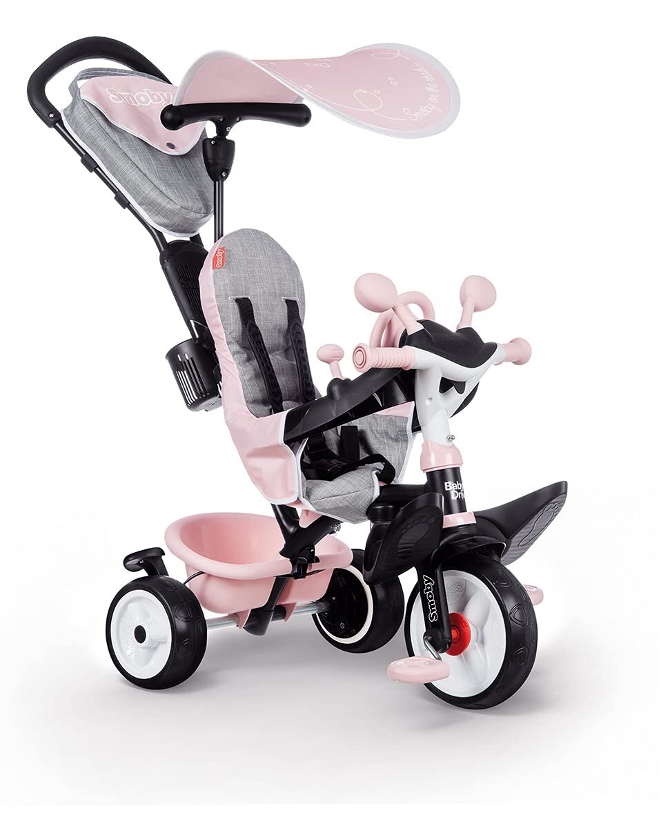 Livrenpoche : Smoby - Tricycle baby driver plus rose - Vélo evolutif enfant dès 10 mois -  - Divers