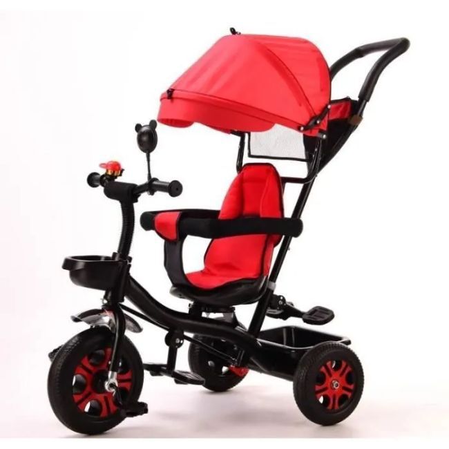 Livrenpoche : Tricycle Evolutif - De 1 à 5 ans - Rouge - Bébé mixte - Feber -  - Divers