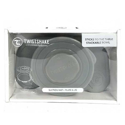 Chaise Haute Pour Bébé - Blanc Twistshake + Kit repas ClickMate Mini -  - Divers