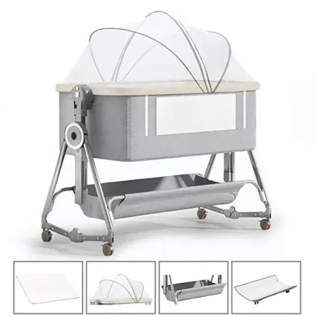 Lit cododo avec matelas, moustiquaire, table à langer -  - Divers