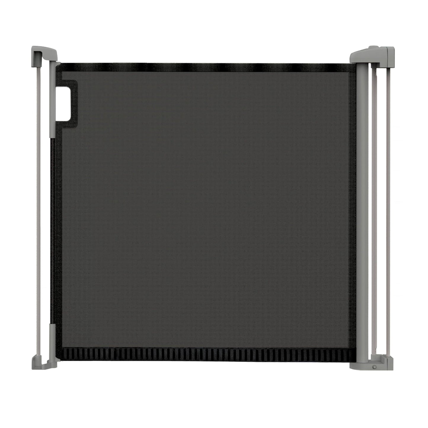 Barrière de sécurité rétractable avec filet escamotable jusqu'À 132cm Large, 76cm Haut, Fixation Murale - Noir -  - Divers
