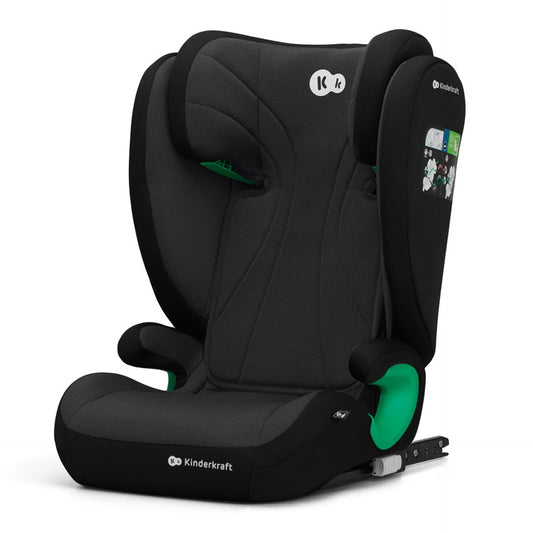 Kinderkraft Junior Fix I-Size siège auto bébé groupe 2, 3 100-150 cm, de 3,5 à 12 ans, avec isofix noir -  - Divers