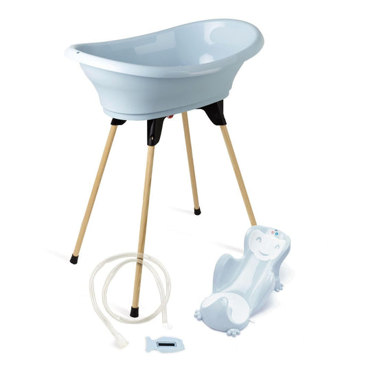 Thermobaby - Pack baignoire bébé Vasco 5 en 1 - Fleur bleue -  - Divers