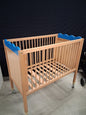 Lit De Crèche À Barreaux Vague Bleu- Wesco + matelas 120x60cm -  - Divers