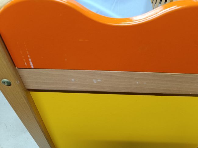 Lit De Crèche À Barreaux Vague Orange 106x58cm - Wesco -  - Divers