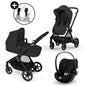 Poussette Cybex Trio Eos Plus + Cloud G : Poussette Convertible + Siege Auto Naissance Allongeable -  - Divers