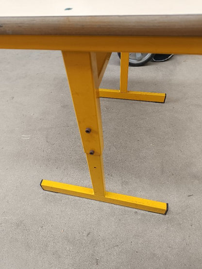 Table scolaire bureau réglable jaune 60 x 50 cm -  - Divers