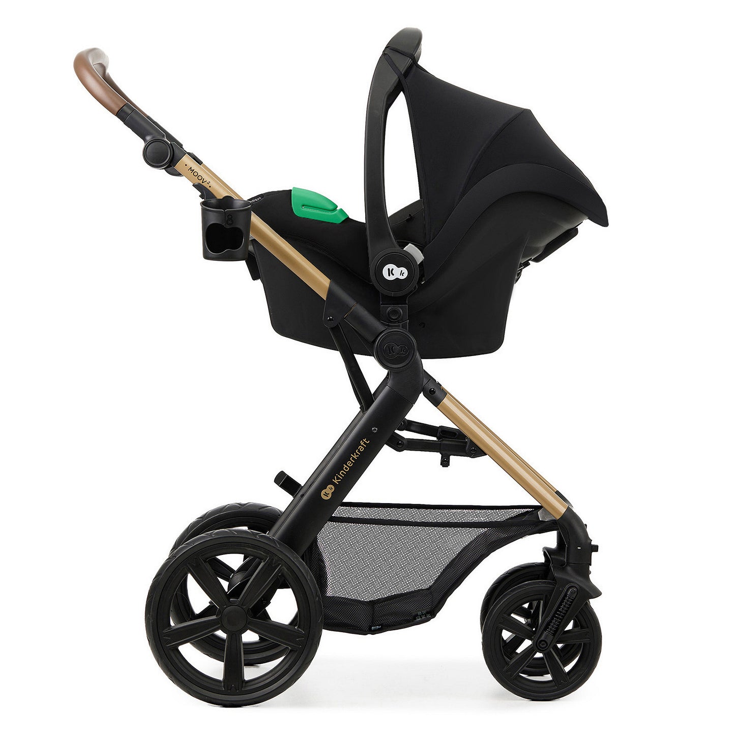 Kinderkraft MOOV 2 4en1 noir - siège auto MINK PRO i-Size sur châssis